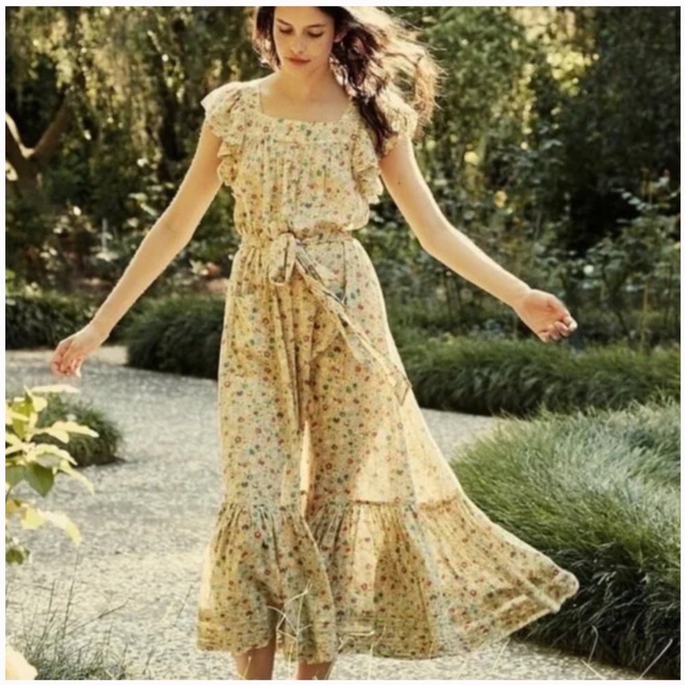 DOEN SONNET DRESS, M, TASHA GARDEN PRINT!